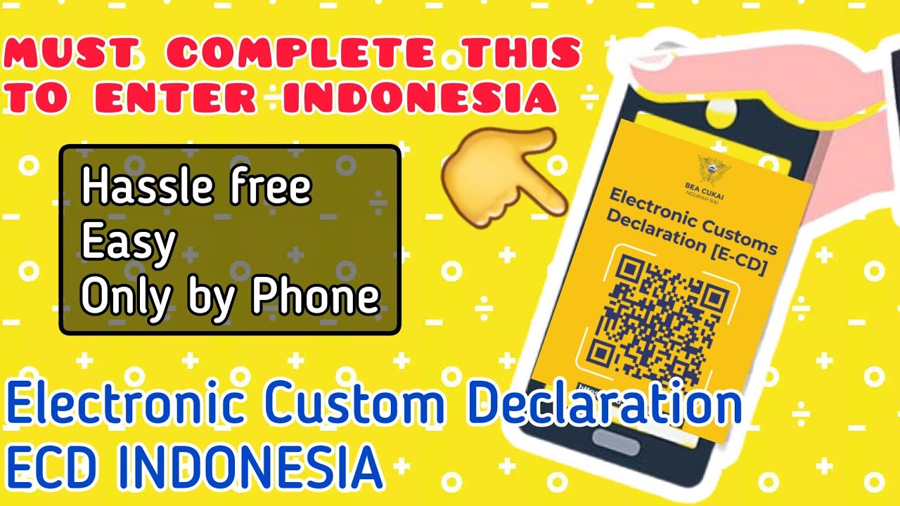 How To Complete Electronic Custom Declaration Indonesia