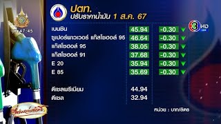 ขยับแล้ว! เบนซินลด 30 สต./ลิตร แต่น้ำมันโลกพุ่งกว่า 4% เหตุเดือดในตะวันออกกลาง