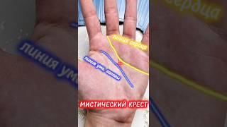 Знаки Мага на руке‼️ МИСТИЧЕСКИЙ КРЕСТ на ладони❌️ #palmistry #хиромантия #шортс #гадание #эзотерика