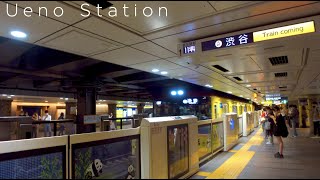 上野駅（JR・私鉄各線）/Ueno Station （JR・Private railway lines）【4K HDR】