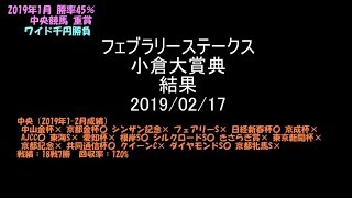 フェブラリーステークス 小倉大賞典【千円 ワイド馬券】競馬予想 結果（その１６）