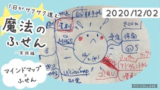 2020/12/02マインドマップ×ふせん「1日がサクサク進む魔法のふせん」実践編