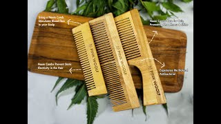 Neem Wooden Comb for Women \u0026 Men - Made of Kachhi Neem Wood