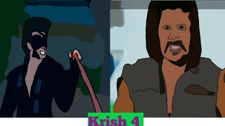 Krish 3 Movie | Movie Vs Reality | 2D Animation Video @animatebyrh2147
