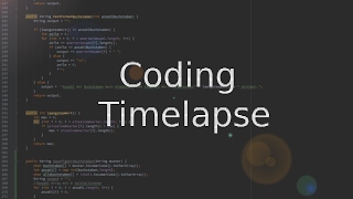 Java Coding Timelapse | Textanalyse Tool | Chronolapse
