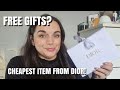 I BOUGHT THE CHEAPEST ITEM FROM DIOR! HOW MUCH WAS IT?!