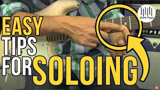 Easy Beginning  Guitar Solo Pentatonic Licks - Tips for Soloing