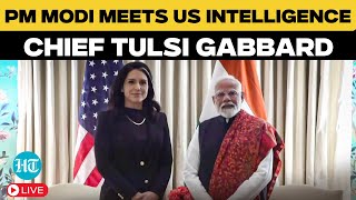 LIVE: PM Modi Meets US Intelligence Chief Tulsi Gabbard | PM Modi In USA | Trump | India | USA