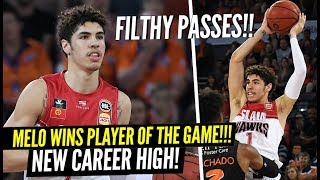 LaMelo Ball NEW NBL CAREER HIGH!!! He Won Player of the Game With Some FILTHY Passes!