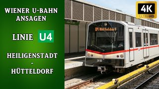 Linie U4 Wien Ansagen – Heiligenstadt - Hütteldorf | Wiener Grantler