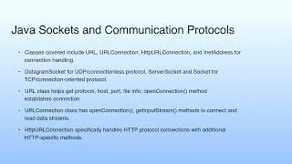 Java Sockets and Communication Protocols | Lecture 48: Networking with Java