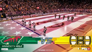 Minnesota Wild vs Boston Bruins 10/22/2022 NHL 23 Gameplay