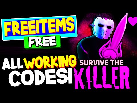 *NEW* ALL WORKING CODES FOR SURVIVE THE KILLER! ROBLOX SURVIVE THE KILLER CODES