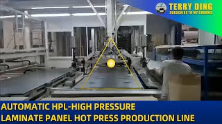 Automatic HPL High Pressure Laminate Panel Hot Press Production Line