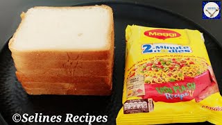 5 Minutes Evening Snacks Recipe | Crispy &Tasty Bread Snacks|Maggi Puff Recipe|Maggi Recipe |