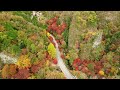 「古岩屋」紅葉 ドローン空撮 愛媛県久万高原町