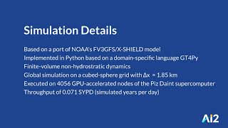 Global storm-resolving climate simulation in Python