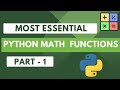 Most Essential Math Functions in Python: Part - 1  @URcoding