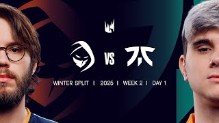 RGE v FNC | 2025 LEC Winter | Week 02 Day 01 | Rogue vs Fnatic