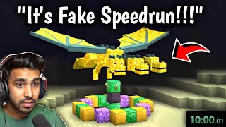 The CRINGIEST Fake Minecraft Speedruns Ever !!! ....