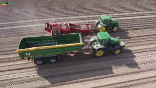 Kartoffelroden 2016 mit John Deere + Grimme + Kröger