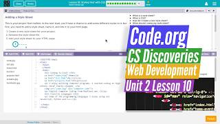 Styling Text with CSS - Lesson 10.13 Tutorial with Answers - Code.org Web Development