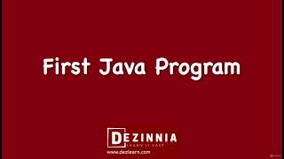 3 Writing First Java Program