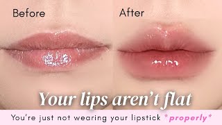 From THIN to JUICY 👄 3 Lipstick Steps to FULLER & POUTY LIPS (No Lip Liner Needed!)