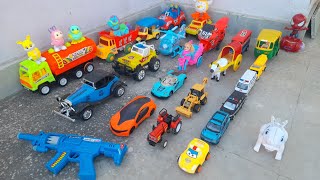 Helicopter ka Toy gost bulldozer cars dinosaur monster trucks JCB Toys assemble gadi wale Trectar