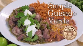 Simple Guisado Verde with VitaClay