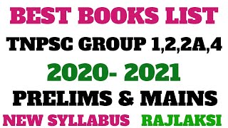 BEST BOOKS LIST (TAM & ENG MEDIUM) - TNPSC GROUP 1 (PRE&MAINS) - GR 2, 2A (PRE&MAINS)-GR 4-#rajlaksi