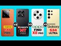 Realme GT7 Pro vs Xiaomi 14T Pro vs Oppo Find X8 Pro vs Samsung Galaxy S24 Ultra #compare