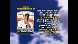Raymond Gustave ~ Short Obituary
