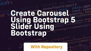 create carousel using bootstrap 5 slider using bootstrap