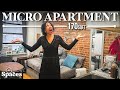 Touring a NYC Micro Apartment ( 170sqft  ) | Tiny Spaces