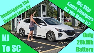 Hyundai Ioniq (28kWh) Road Trip From NJ to SC - 700+ Miles - We Skip Some Chargers - Do We Make It?