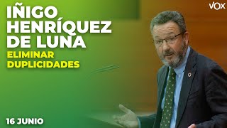 Intervención de ÍÑIGO HENRÍQUEZ DE LUNA sobre ELIMINAR DUPLICIDADES