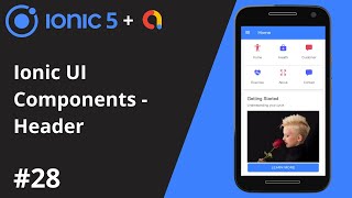 Ionic 5 Tutorial #28 - Ionic UI Component - Header