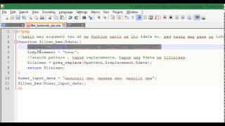filter bad words using preg_replace function (Tagalog)