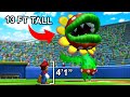 Mario baseball but everyone is their actual size...