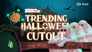 Create video using trending Halloween cutout🎃 / 할로윈 텍스트 활용법 #VLLOTips