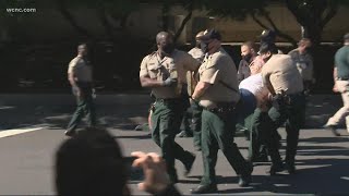 25 arrested outside of Mecklenburg County jail; sheriff calls for unity