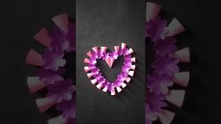 Beautiful heart craft🤩🤩🤩 #new #diy #paperflowerwallhangingcraftideas #craft