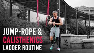 15' Jump-rope & Calisthenics Workout (Chest, Triceps & Cardiovascular Conditioning)
