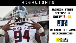 Jackson State Defense Highlights Vs Alabama A&M (10 SACKS) | 2021 FCS Week 6