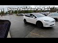 Smart Summon in Rain - 2022 Tesla Model X