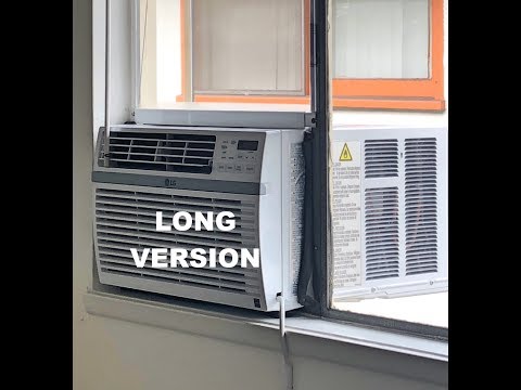 Casement window air conditioner installation and Crank window Casement window air conditioner installation and Crank window