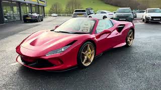 2022 FERRARI F8 SPIDER 3.9T V8  Rosso with Carbon (720 ps) for sale at Castle Motors