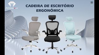 Python Fly/eurynom Cadeira De Escritório Ergonômica Com Estofado De Mesh Vídeo De Instalação