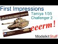 First Impressions, Tamiya, 1/35 Challenger 2 tank, desertised